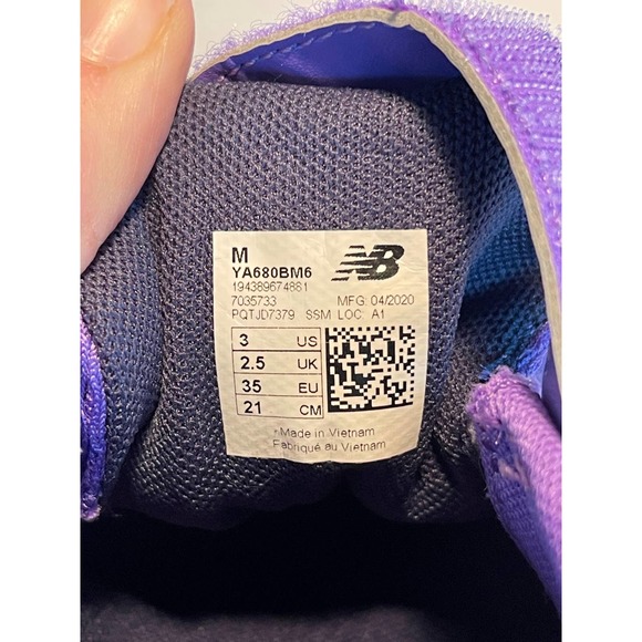 New Balance 680 V6 Running Shoe (Toddler/little Kid) Size 3 Us - Picture 8 of 8